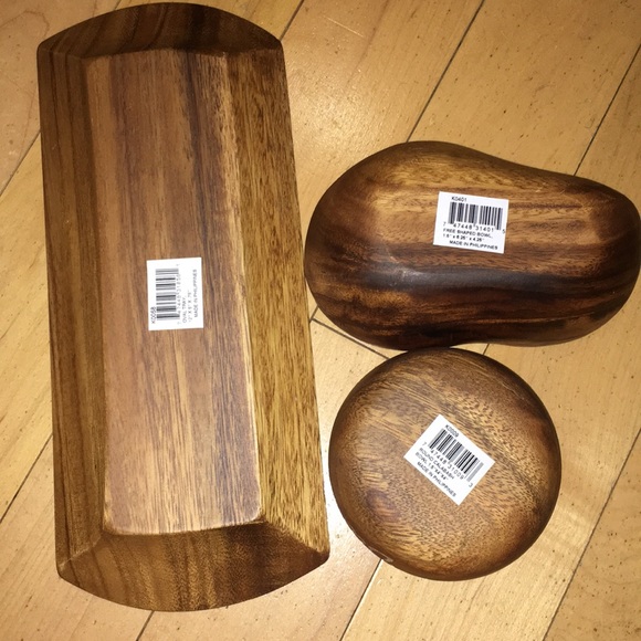 ACACIAWARE 3-pack - Hardwood food bowls - Picture 8 of 8